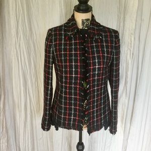 Kasper Petite Fringe Jacket Size 8P